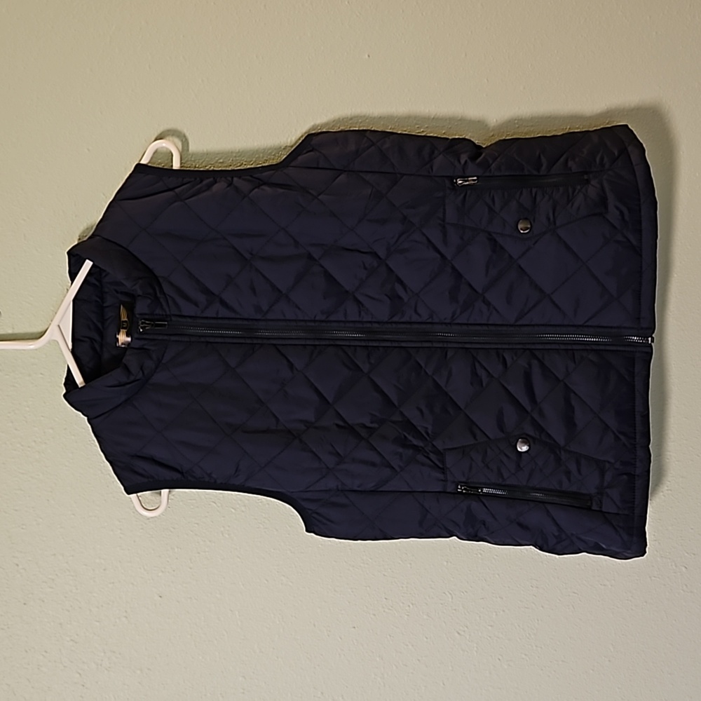 Womens navy blue vest. Size medium